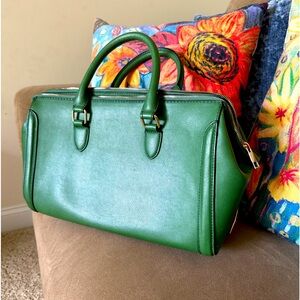 Green with gold details handbag: Initials Inc.!